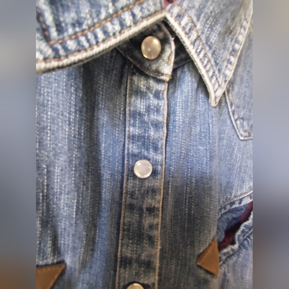 Vintage Route 66 100% Cotton Denim Shirt - Picture 4 of 8